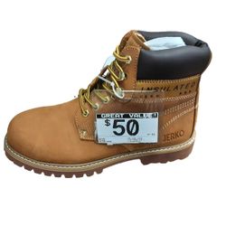 Jerko Tan Work Steel Toe Beige / Tan