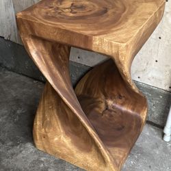 Haussmann Wood Twist End Table