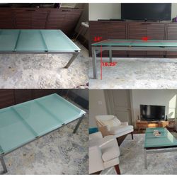 Contemporary Glass Coffee Table