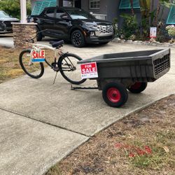 New bike And Lawn Tractor Utility Trailer 