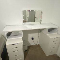 Vanity Desk & Mirror