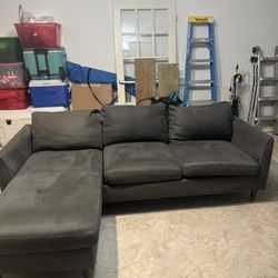 Dark grey couch