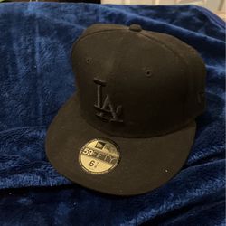 Blackout/Black On Black Los Angeles Dodgers Hat