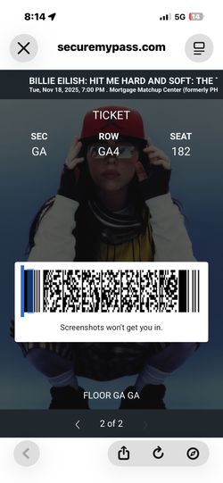 Billie Eilish Concert Tickets 