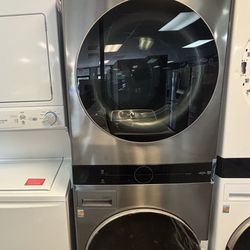 Stacked Laundry Center Front Load Washer And Dryer 