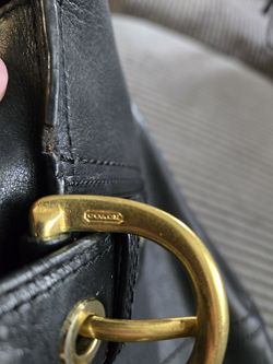 Black coach bag used