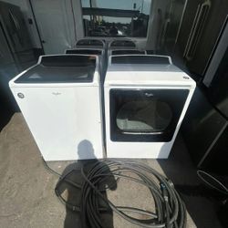 DM for deli very Whirl pool Was her Electric Dryer Set Heavy Duty Loads