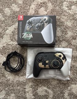 Pro Controller For Nintendo Switch Zelda Tears Of The Kingdom Edition Used