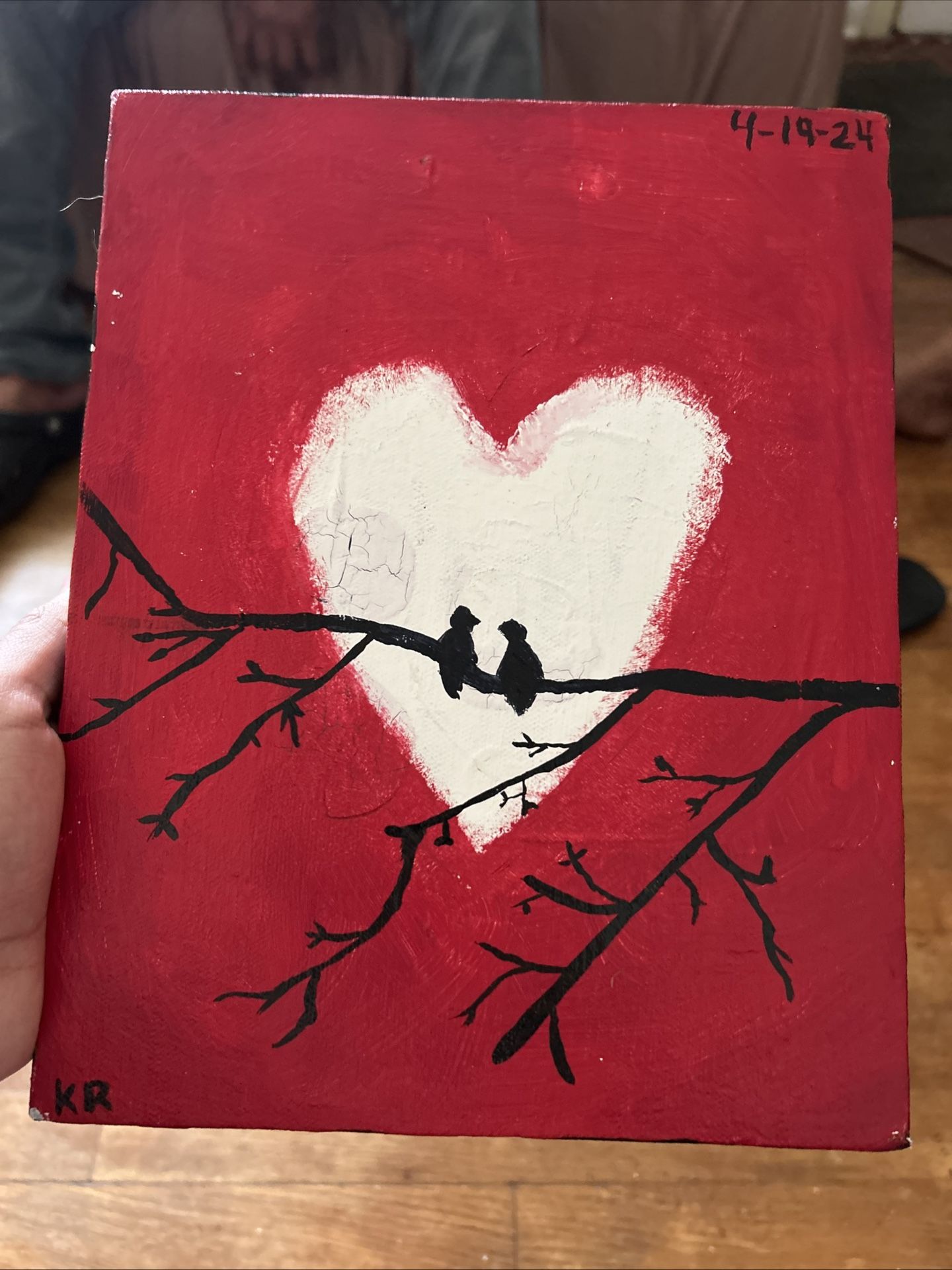 2 Love Birds Painting