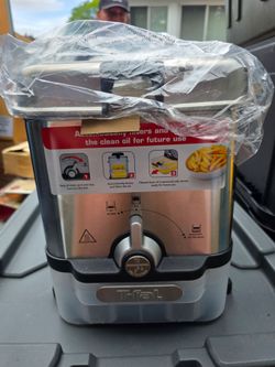 T-Fal 3.5L Stainless Steel EZ Clean Deep Fryer with 1700W, Deep Fryer