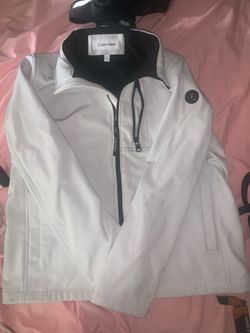 Calvin Klein White Zip-Up Jacket