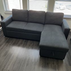 Convertible Sofa Sleeper With Right Arm Facing Storage Chaise - $595 OR BEST OFFER