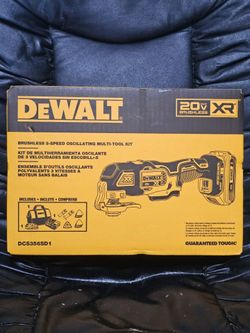 DEWALT 20V MAX Lithium-Ion Cordless Oscillating Tool Kit! DCS356SD1  BRAND NEW SEALED!