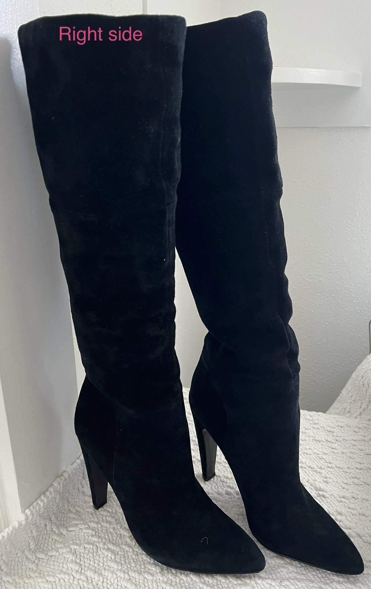 New Steve Madden Woman’s Boot | Carrie | Black Sued | Size 8