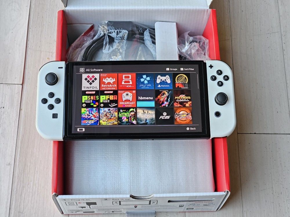 Switch OLED with 1TB SanDisk MicroSD