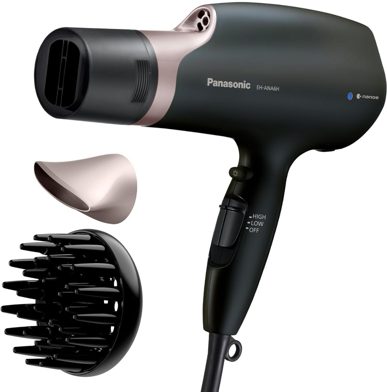 Panasonic Nanoe Salon Hair Dryer with Quick-Dry Oscillating Nozzle