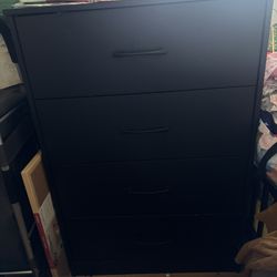 all black dresser