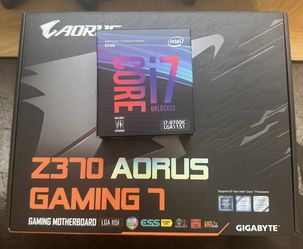 Intel 8700k And Gigabyte Z370 Aorus Gaming 7 Motherboard