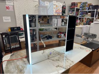Black Medicine Cabinet With Lights