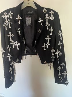 IDOL WORSHIP CROPPED BLAZER