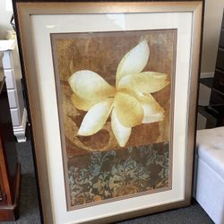 Large Framed Floral Picture 