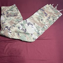 Camouflage Pants Army Combat (31-35) (M) Men’sMilitary Fatigue Cargo button Fly 