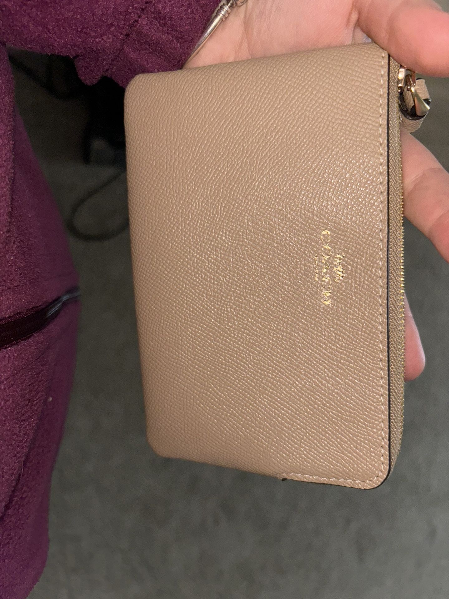 Brand New Coach Corner Zip Wristlet