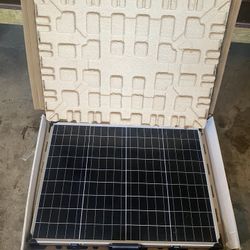 Portable 100w Folding Solar Panel With 1800 Power Generator 