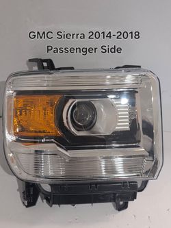 GMC Sierra 2014-2018 Headlight Passenger Side