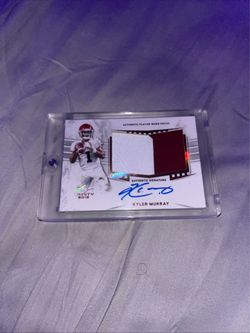 2019 Leaf Trinity Kyler Murray Rookie Patch Auto Dual Color PA-KM1