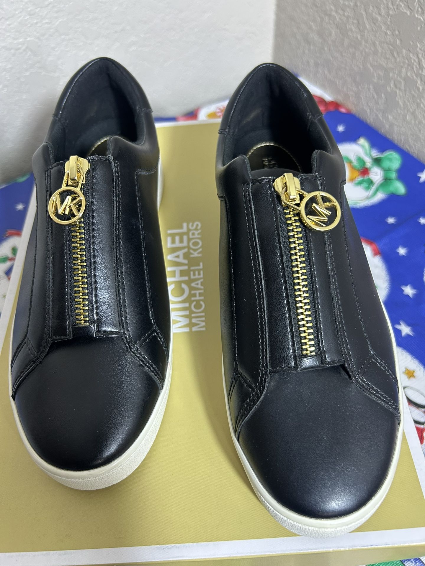 MICHAEL Michael Kors Women's Keaton Zip Slip On Sneakers size 6 new in box womens