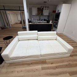 Italian Leather Couch / Bed