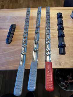 Socket Organizer Rails – 1/4-Inch Drive – 5-Piece Lot