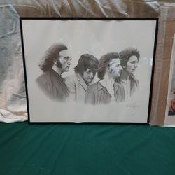 Beatles Framed Artwork 