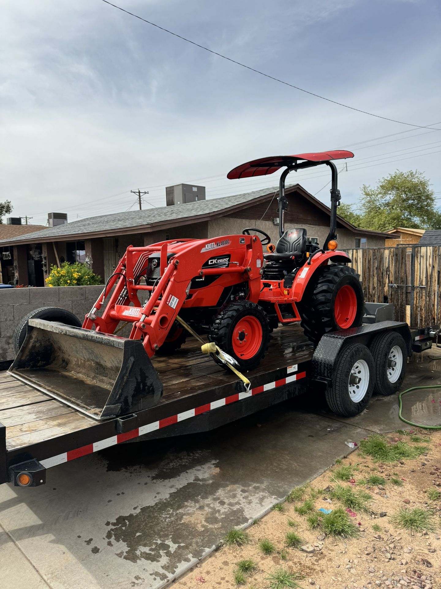 tractor with Gannon 