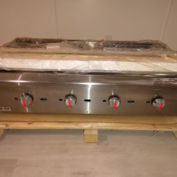 Gas Griddle 48" Commercial Thermostatic 