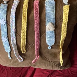 Knitted Pacifier Holders