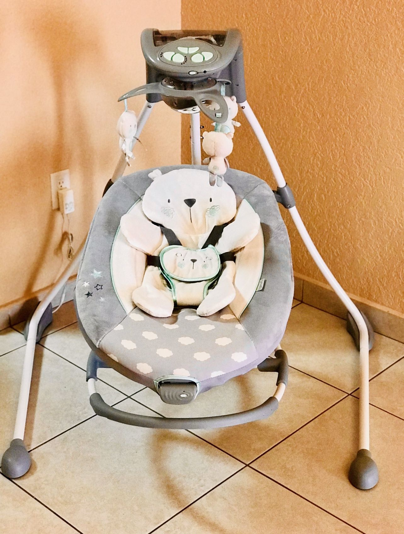 Ingenuity InLighten Cradling Swing & Rocker - Twinkle Twinkle