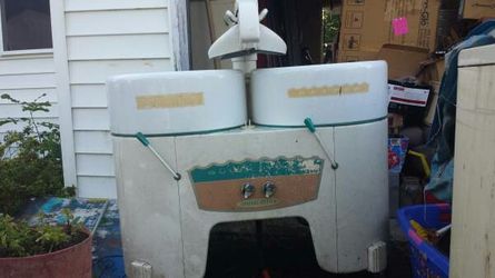 double tub wringer washer