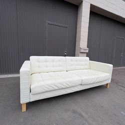 White Leather Sofa Leather Couch 