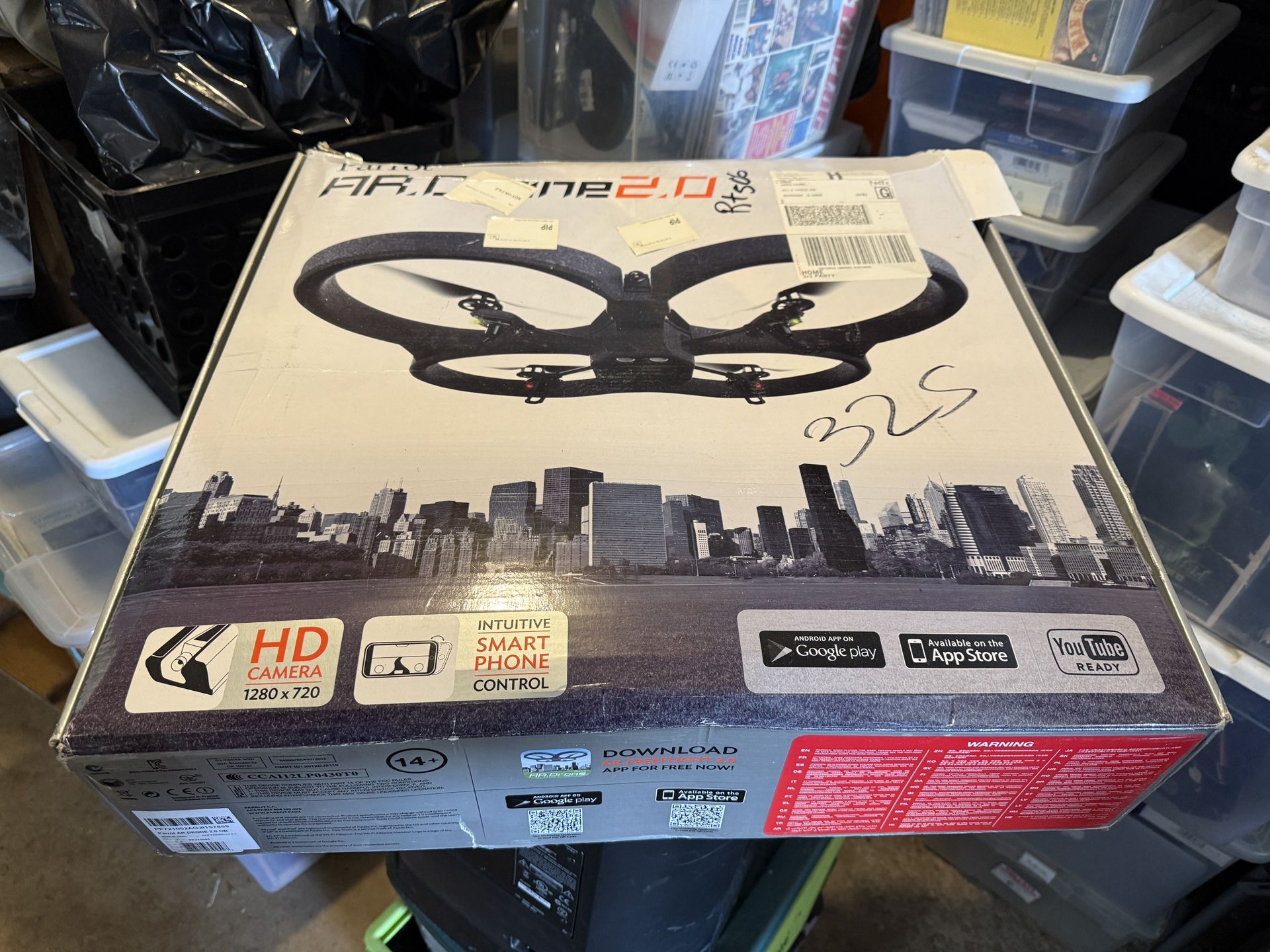 Parrot Quadcopter AR Drone 2.0 with HD Cam - Open Box