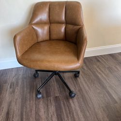 Brown “like” Leather Office Chair Brand New 