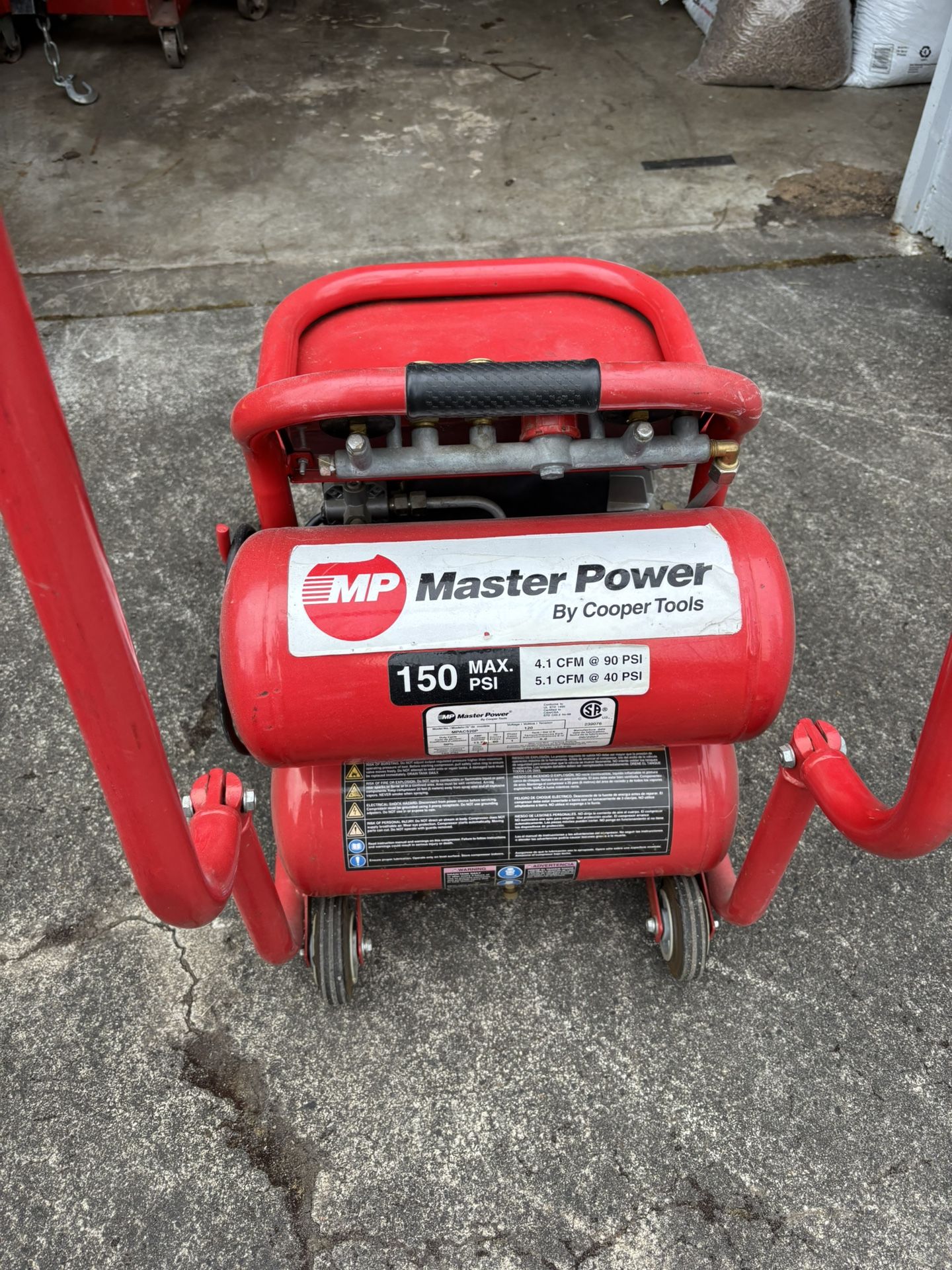 Master Power 150psi Small Compressor 