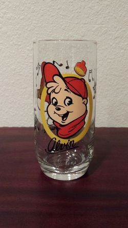 Vintage 1985 The Chipmunks ALVIN Glass