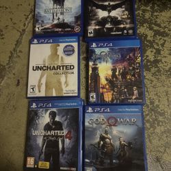 PS4 Games Barely Used 