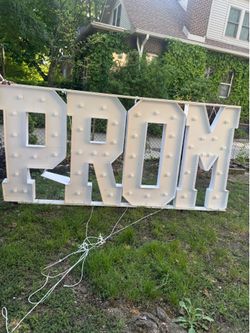 PROM 2026 marquee letters 4 foot tall