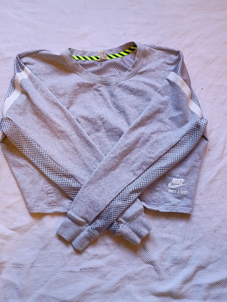 Grey Nike Crop Top