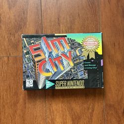 SNES Sim City - complete - Super Nintendo game