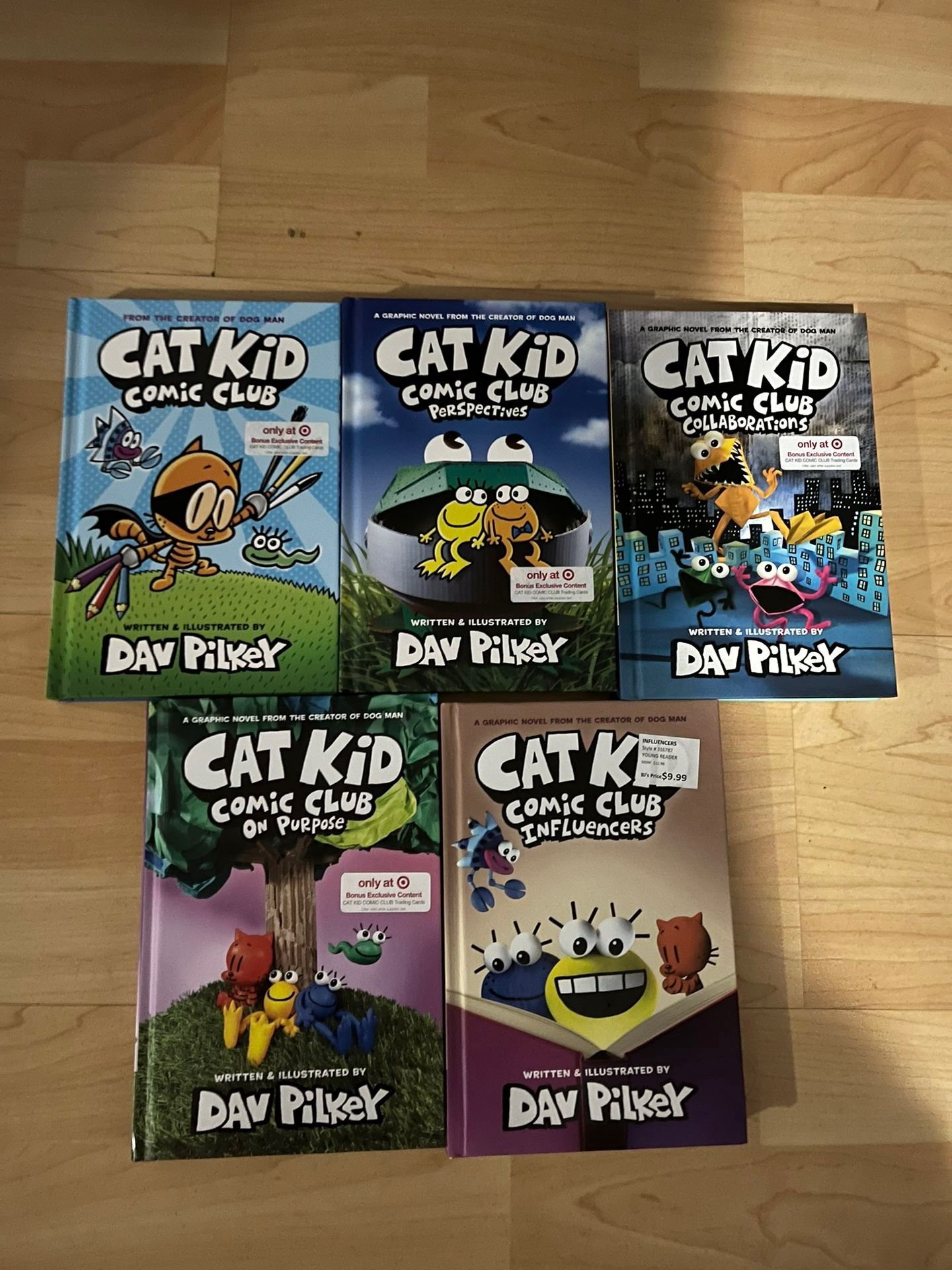 Cat Kid Comic Club Graphic Novels With 3 Extra Books