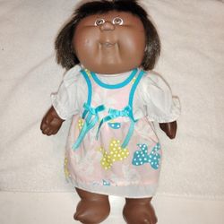 Vintage 1983 Authentic Cabbage Patch Kids African American / Black Doll With Straight Hair